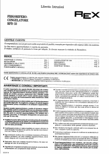 Manuale Rex RFD33 Frigorifero-congelatore
