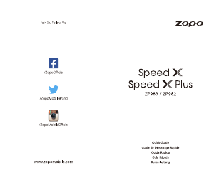 Manuale Zopo Speed X Plus Telefono cellulare