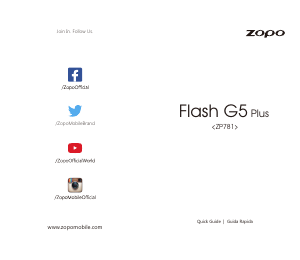 Manual Zopo ZP781 Flash G5 Plus Mobile Phone