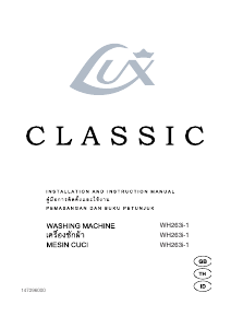 Bruksanvisning Lux WH263i-1 Classic Tvättmaskin