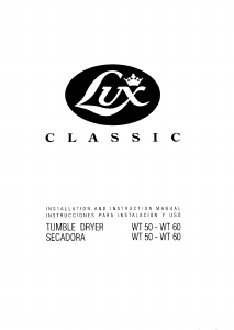 Manual Lux WT 50 Dryer