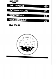 Käyttöohje Husqvarna QW830H Pesukone