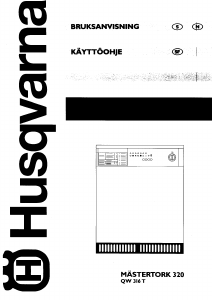 Bruksanvisning Husqvarna QW316T Tørketrommel