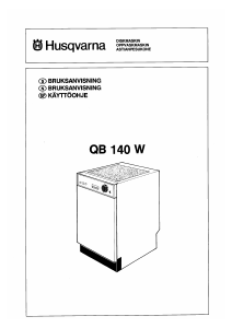 Bruksanvisning Husqvarna QB140W Oppvaskmaskin