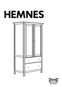 사용 설명서 이케아 HEMNES (2 doors + 2 drawers) 옷장