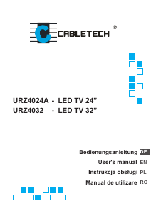 Handleiding Cabletech URZ4024A LED televisie