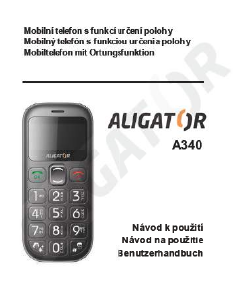 Bedienungsanleitung Aligator A340 Handy