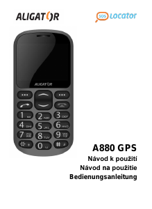 Návod Aligator A880 GPS Mobilný telefón