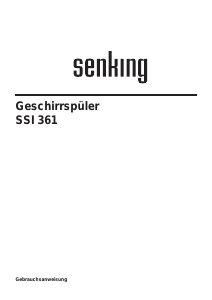 Bedienungsanleitung Senking SSI361B Geschirrspüler