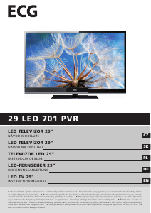 Instrukcja ECG 29 LED 701 PVR Telewizor LED