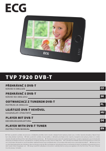Használati útmutató ECG TVP 7920 DVB-T LCD-televízió