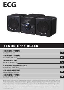 Návod ECG XENON C 111 BLACK Stereo súprava