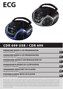 Návod ECG CDR 699 USB Stereo súprava