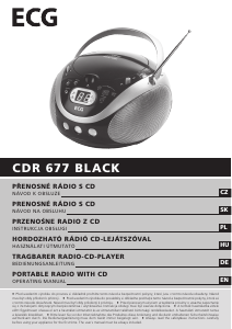 Instrukcja ECG CDR 677 BLACK Zestaw stereo