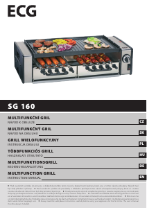 Bedienungsanleitung ECG SG 160 Tischgrill