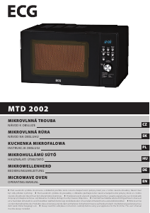 Návod ECG MTD 2002 Mikrovlnná rúra