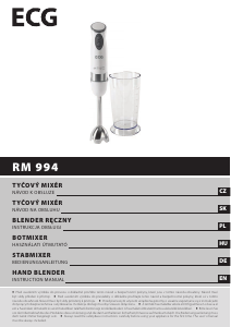 Bruksanvisning ECG RM 994 Stavmixer