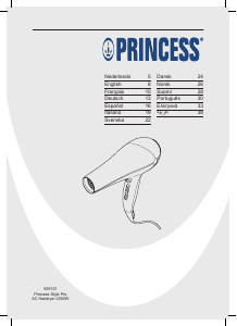 Käyttöohje Princess 509101 Style Pro AC Hiustenkuivain