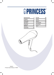 Εγχειρίδιο Princess 509200 Style Πιστολάκι μαλλιών