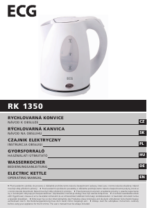 Instrukcja ECG RK 1350 Czajnik