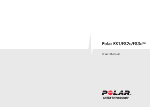 Bruksanvisning Polar FS3c Sportklocka
