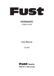 Bruksanvisning Fust Novamatic FH69-412K4 Spis