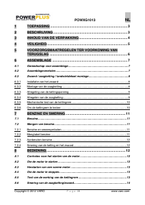 Handleiding Powerplus POWXG1013 Kettingzaag