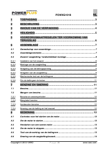 Handleiding Powerplus POWXG1018 Kettingzaag