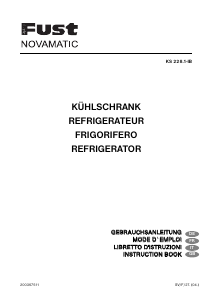 Manual Fust Novamatic KS228.1-IB Refrigerator