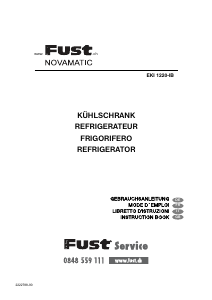 Manuale Fust Novamatic EKI1220-IB Frigorifero