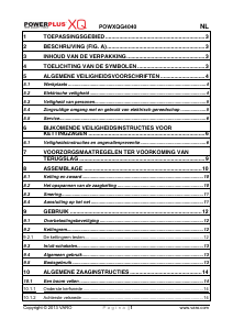 Bedienungsanleitung Powerplus POWXQG4040 Kettensäge