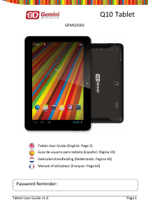 Mode d’emploi Gemini Devices GEMQ1002 Q10 Tablette