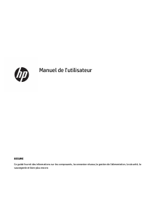 Mode d’emploi HP M01-F1007nf Ordinateur de bureau