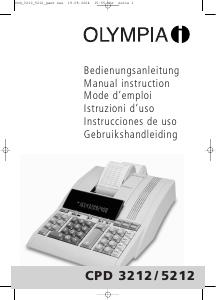 Manual de uso Olympia CPD 3212 Calculadora con impresoras