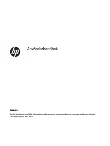 Bruksanvisning HP ZBook Fury 15 G7 Bärbar dator