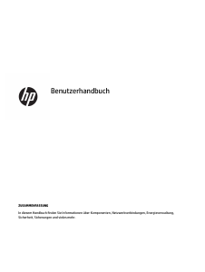 Bedienungsanleitung HP Pavilion 13-bb0750ng Notebook