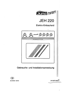 Bedienungsanleitung Juno JEH220E Herd