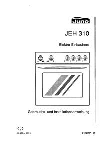 Bedienungsanleitung Juno JEH310E Herd