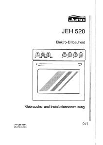 Bedienungsanleitung Juno JEH520S Herd