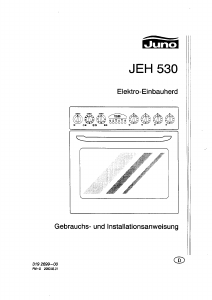 Bedienungsanleitung Juno JEH530W Herd