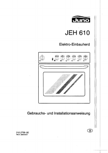 Bedienungsanleitung Juno JEH610B Herd