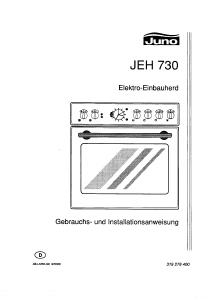 Bedienungsanleitung Juno JEH730B Herd