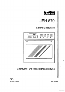 Bedienungsanleitung Juno JEH870S Herd