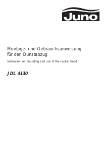 Bedienungsanleitung Juno JDL4130W Dunstabzugshaube
