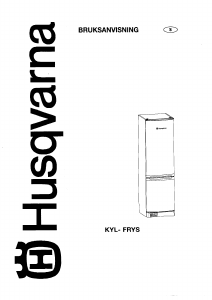 Bruksanvisning Husqvarna QT495W Kyl-frys