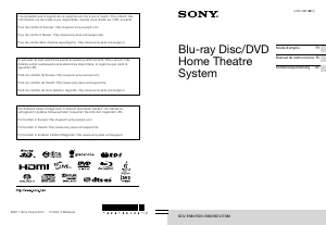 Manual de uso Sony BDV-E380 Sistema de home cinema