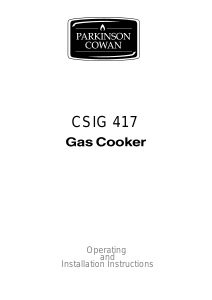 Bruksanvisning Parkinson Cowan CSIG417BN Spis