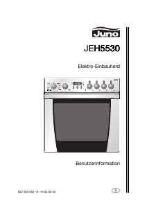 Bedienungsanleitung Juno JEH5530E Herd