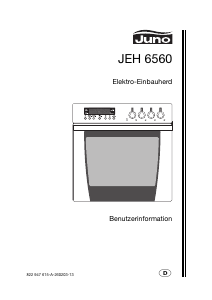 Bedienungsanleitung Juno JEH6560A Herd