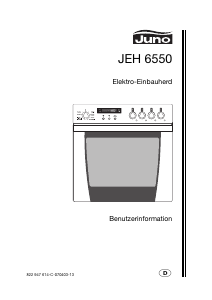 Bedienungsanleitung Juno JEH6550B Herd